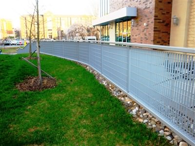 RAILINGS GROTTO DESIGN GALVANIZED AND POWDER COATED AT WEST CHESTER UNIVERSITY IN WEST CHESTER, PA  049